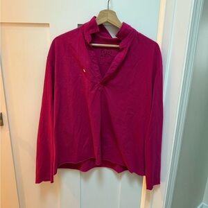 Frank & Eileen NWOT Jersey Patrick popover henley pink - large